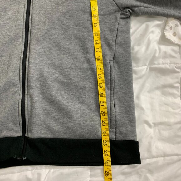 Adidas Men’s XL Grey Full Zip Hoodie – Climalite - Picture 7 of 11